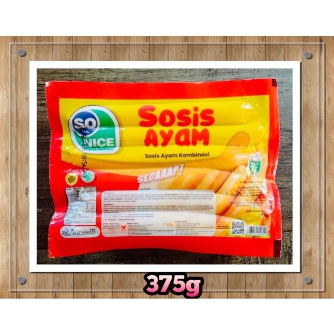 

Premium So Nice Sosis Ayam 375 Gr Prermium