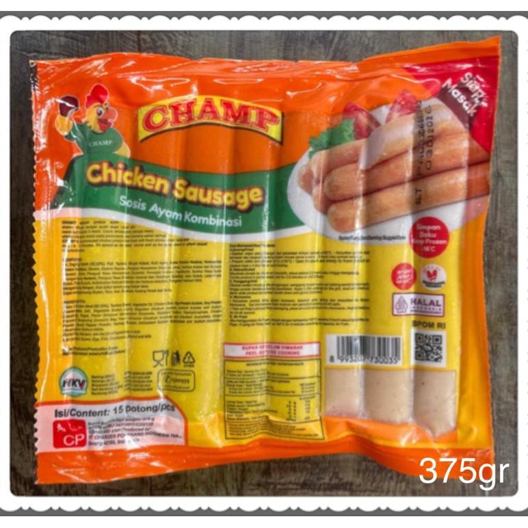 

Promo Champ Chicken Sausages (Sosis Ayam Kombinasi ) 375Gr Promo