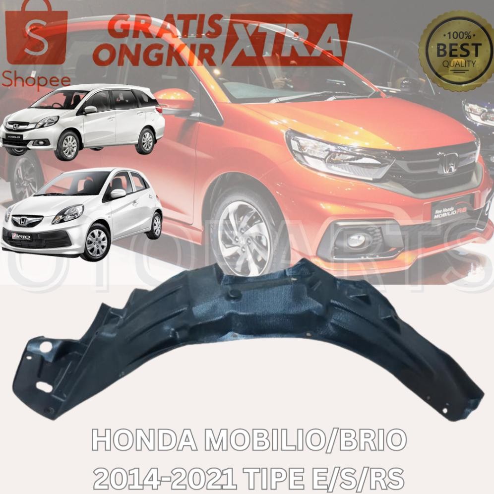 Inner Liner Fender Pelindung Spakbor Atas Ban Honda Brio Mobilio Satya E S Rs 2014 2015 2016 2017 20