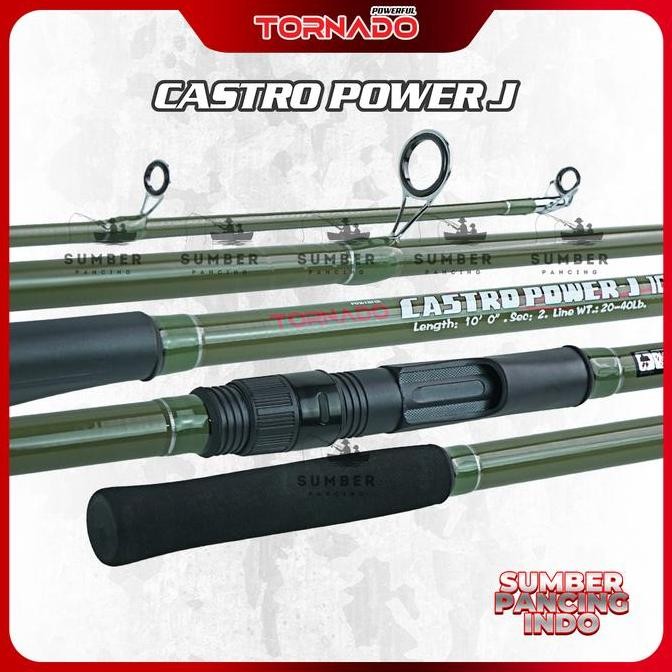 Tornado Joran Pancing Spinning Castro Power J 240Cm - 300Cm Hi-Technology Carbon Blank Joran Pancing