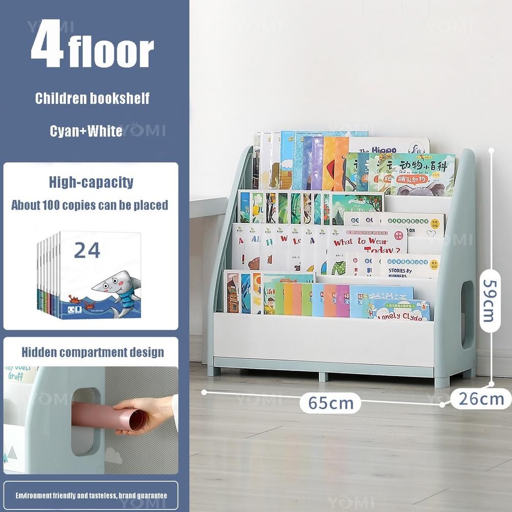Update YOMI - Rak Buku Anak S82 / Rak Buku Serbaguna Tempat Penyimpanan Bookshelves4/5/6TINGKAT .,