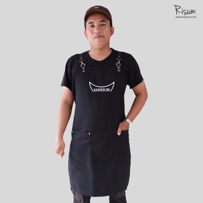 Apron Water Repellent + Custom Bordir Logo