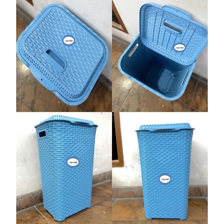 Keranjang Baju Laundry Motif Rotan Club, Laundry Basket Club CRB 800 CRB 900