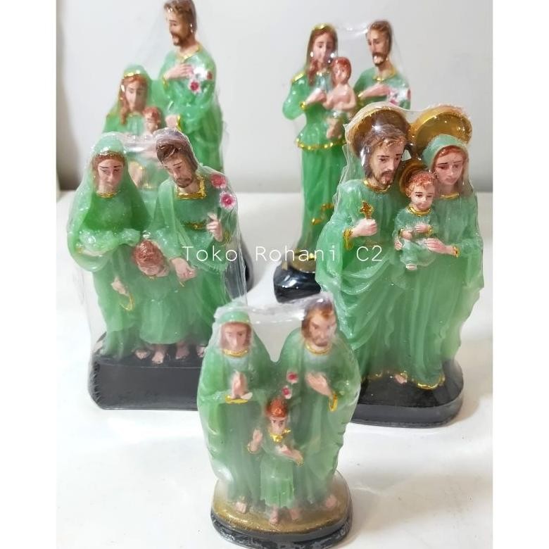 Hot Sale Patung Kkb Keluarga Kudus Berdiri Gendong Fosfor Rf 16Cm (7109) -  Patung Keluarga Kudus - 