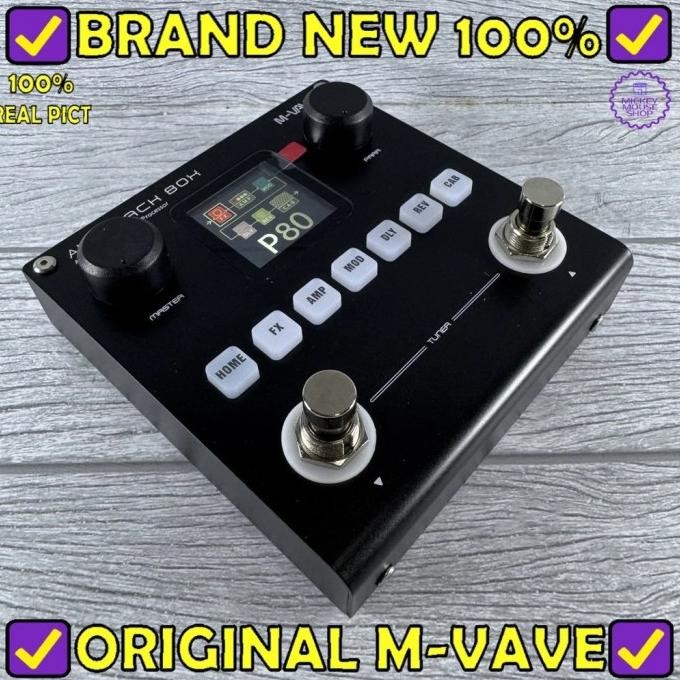 Efek Gitar M-Vave Blackbox Amp Modeler Effects Processor Multi Efek Bluetooth Portable Pedal Electri