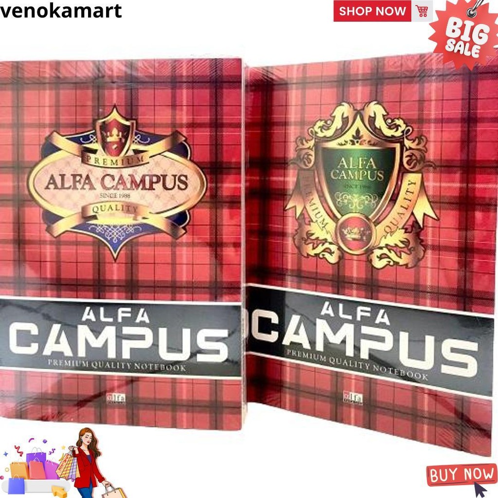 

1 Pack - Buku Besar Alfa Campus 36 Lembar - Ukuran B5 (Isi 10 Buku) D Cod