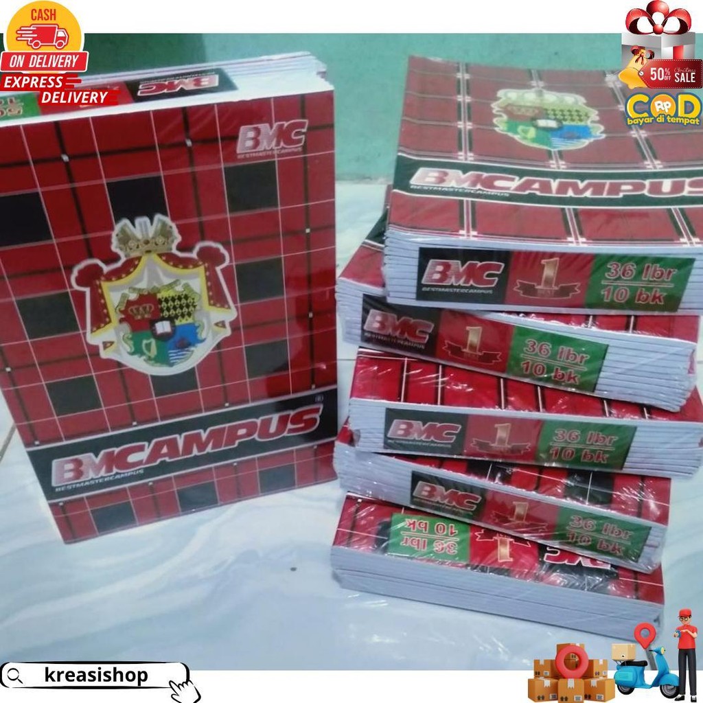 

1 Pack Buku Tulis Besar Favorite Campus 36 Lembar Isi 5 Pcs Buku Panjang D Best Seller