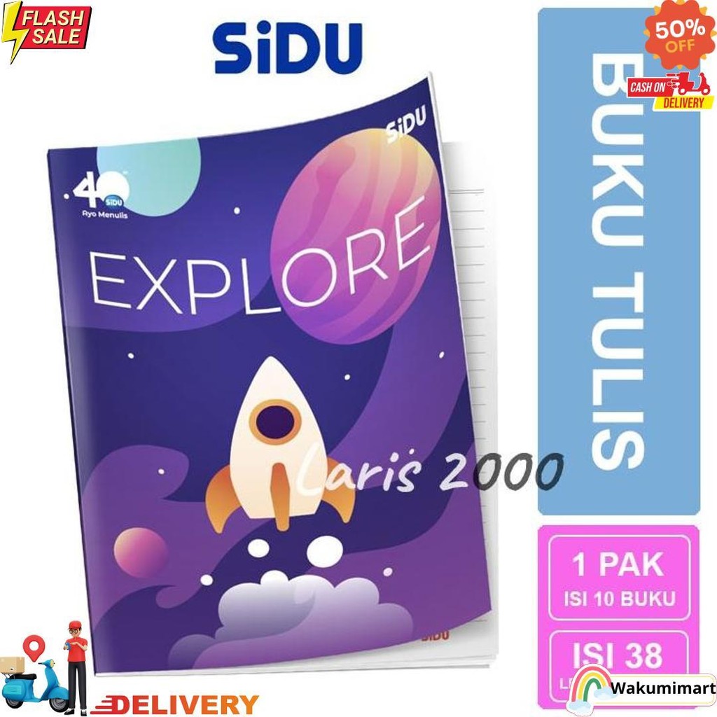 

Buku Tulis Sidu Sinar Dunia 38 (Per Pak) D Termurah