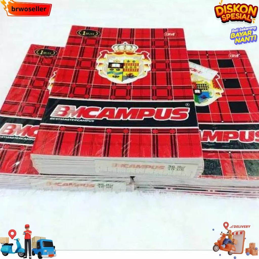 

Buku Tulis Bmc Campus Isi 50 Lembar ( 1 Pak Isi 10 Buku ) D Best Seller