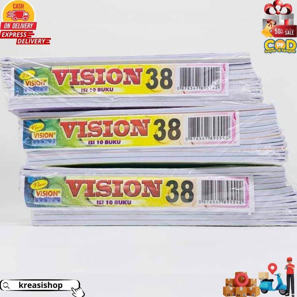 

Buku Tulis Vision 10X38 Lembar A5 D Best Seller