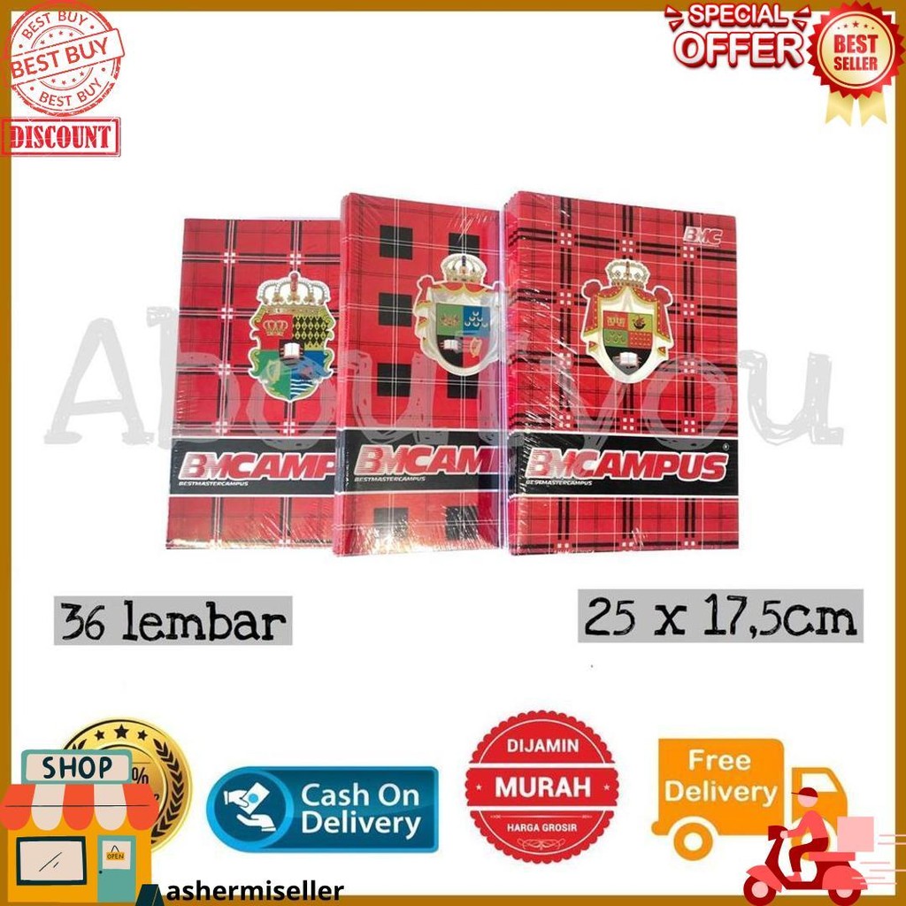 

Promo 1 Buku Tulis Besar Bm Campus Boxy 36 Lembar Premium Quality Murah D Sale