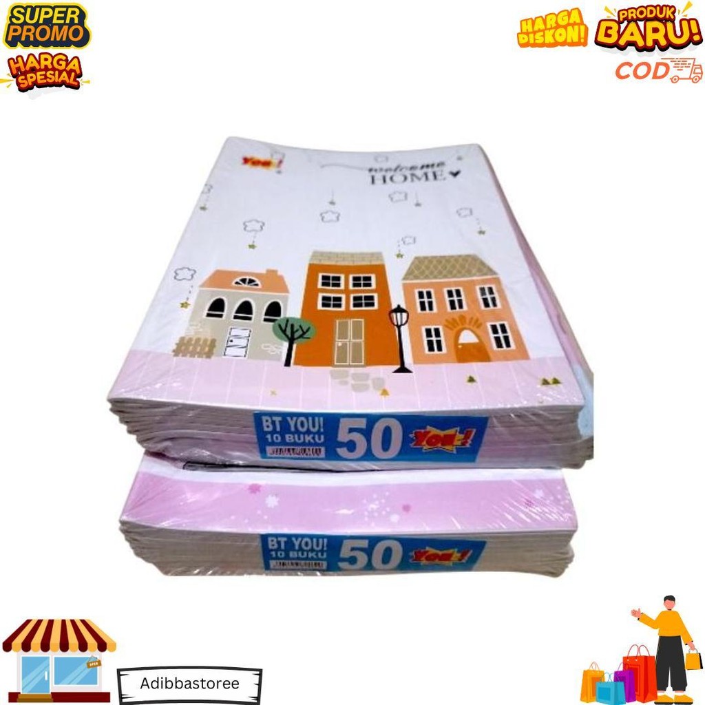 

Bt You 50 Buku Tulis Murah Isi 50 Lembar 1 Pak 10Pcs D Best Seller