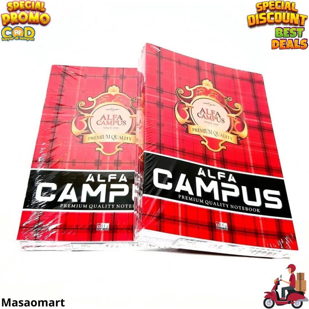 

Harga Grosir (10Buku) Buku Tulis Favourite Campus 36 Lembar Panjang D Cod