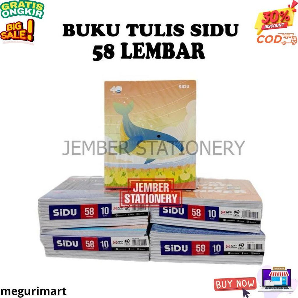 

(10Buku) Buku Tulis Sidu 58 Lembar D Gratis Ongkir