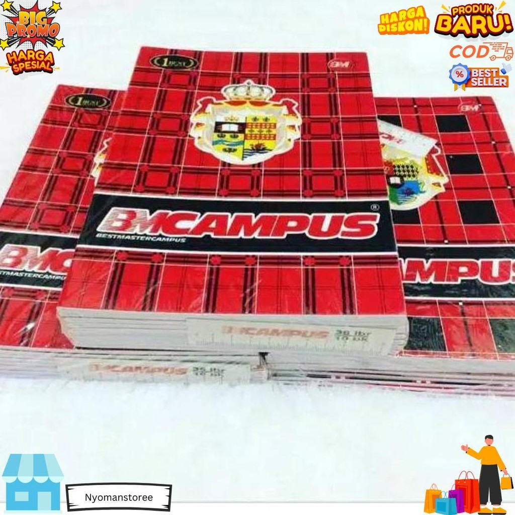 

Buku Tulis Bmc Campus Isi 50 Lembar ( 1 Pak Isi 10 Buku ) D Termurah