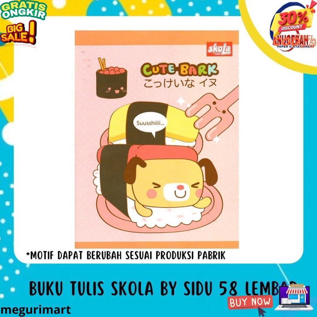 

Buku Tulis Skola By Sidu 58 Lembar (Pak) D Promo 4.4