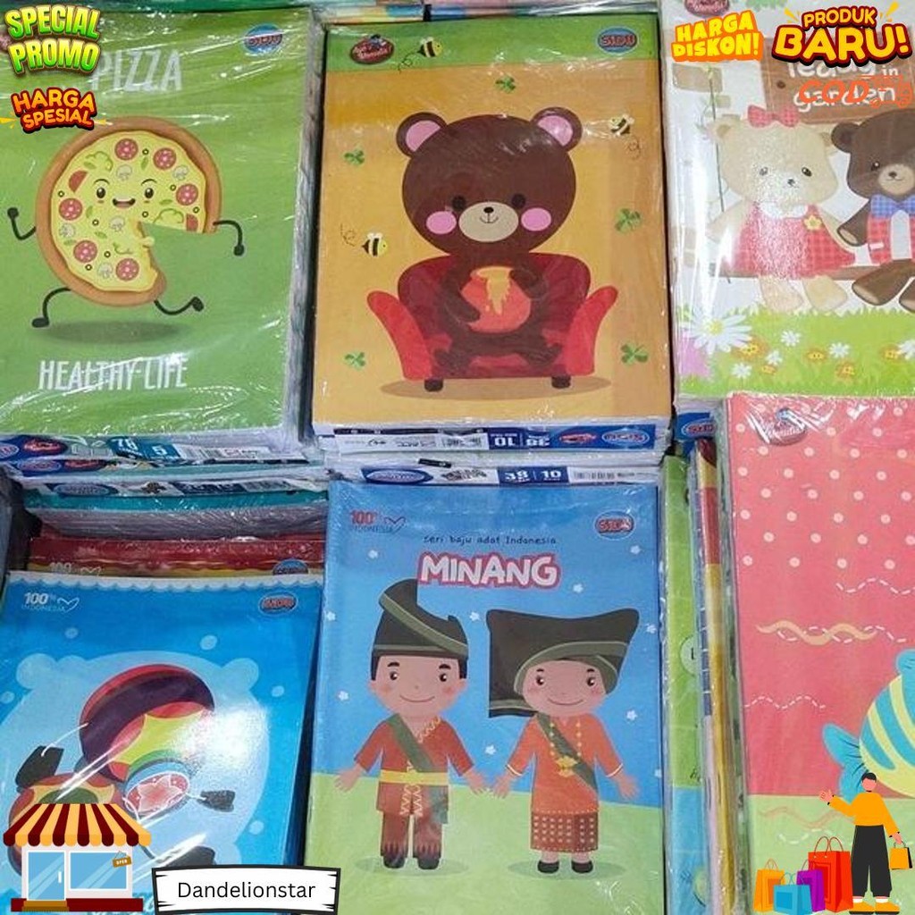 

(Pak) Buku Tulis Sidu 38/ Buku Tulis Sinar Dunia 38 Lembar 10 Pcs/ Buku Tulis Murah D Promo 4.4