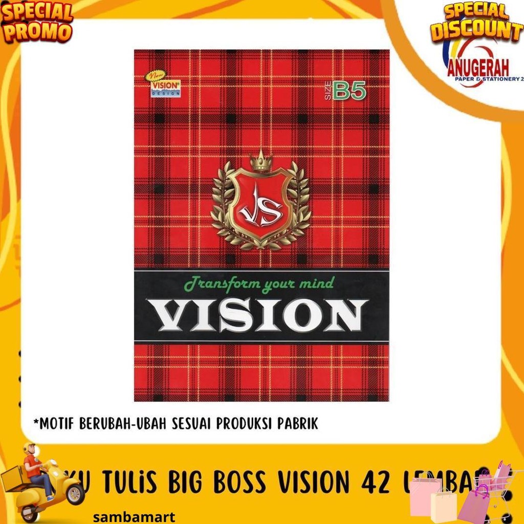 

Buku Tulis Vision Big Boss Boxy 42 Lembar (Pak) D Best Seller
