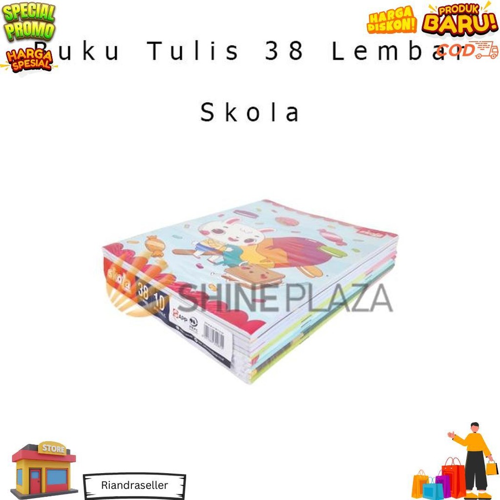 

[Pack] Buku Tulis Skola 38 Lembar 1 Pak Isi 10 Buku By Sidu Sinar Dunia D Termurah