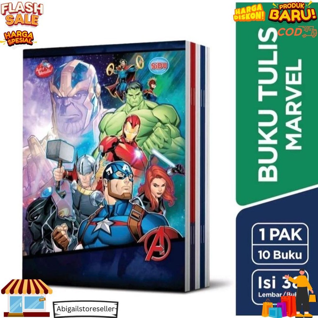

10 Pcs Buku Tulis Sidu Skola 38 Lembar D Promo Puncak