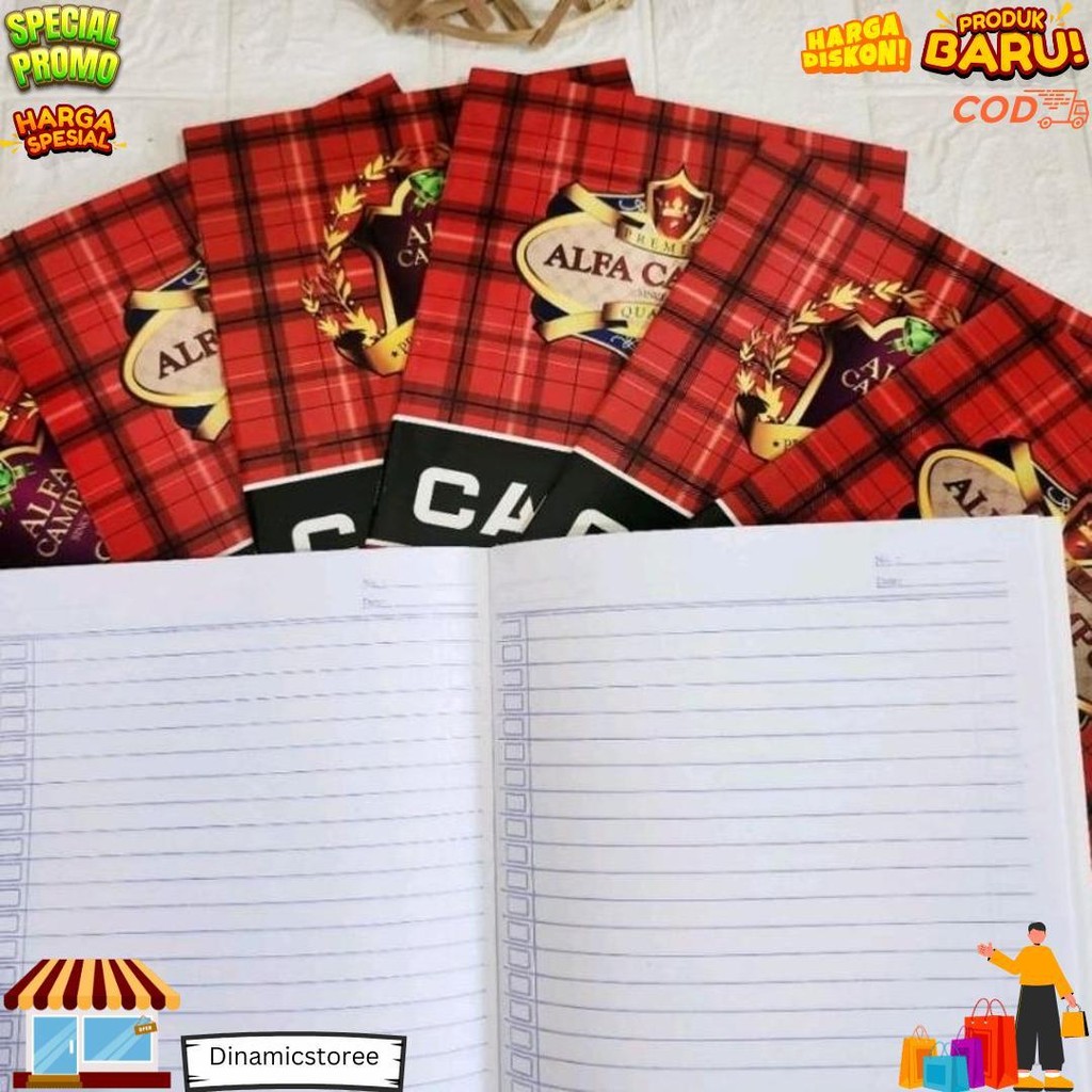 

Buku Tulis Alfa Campus 38 Lembar 10 Buku Ukuran Buku Tulis Kwarto/Ukuran Buku Tulis Biasa D Cod
