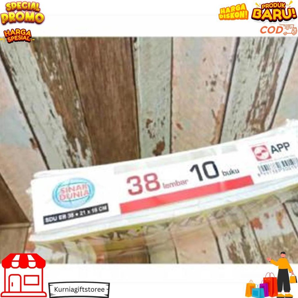 

[Davis]Buku Tulis Sidu 38 (10Pcs) Sin Ar Dunia D Promo 4.4