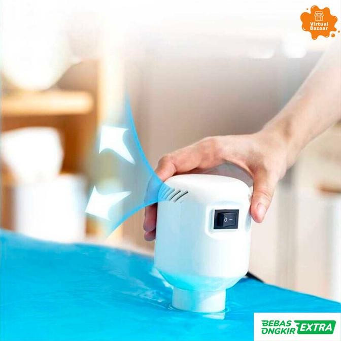 Pompa Vakum Elektrik Plastik Vacum Baju Vacuum Bag Travel Pakaian
