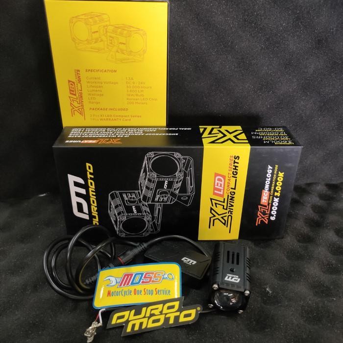 Lampu Led Duromoto X1 Foglamp Motor Mobil Lampu Tembak Duromoto X1 New Original Dan Terpercaya