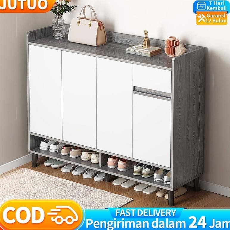 Rak Sepatu Tertutup / Lemari Sepatu Tertutup / Lemari Pakaian/ Kayu Minimalis Rak sepatu lemari sepa