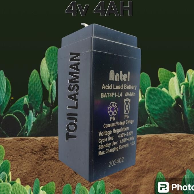 batu baterai aki kering carger 4v 4volt 4000mah 4 v volt 4000 mah tojil4 Ayo Order
