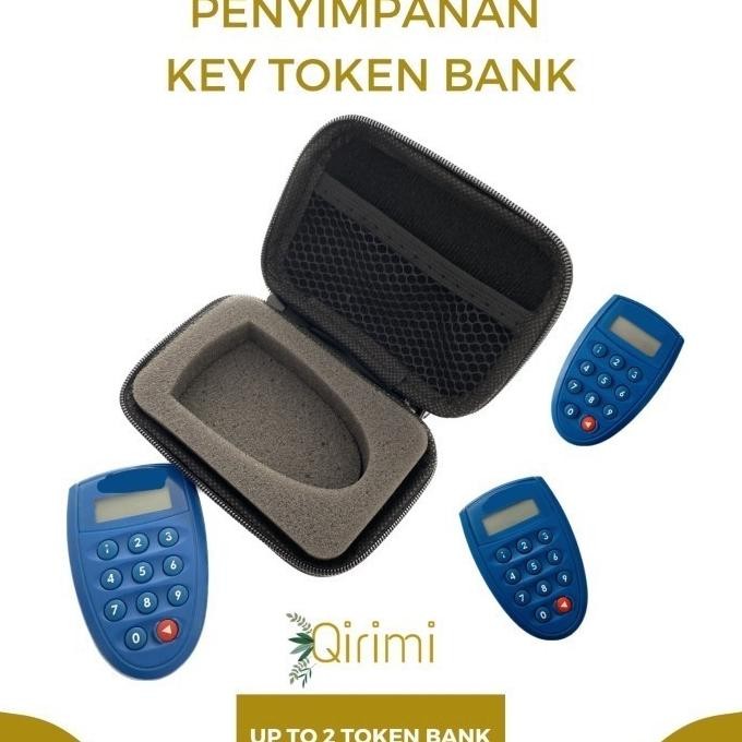 TAS PENYIMPANAN KEY TOKEN BANK RACK FOAM PORTABLE / KEY BCA MANDIRI CASE - SIZE S MINI UP TO 2 TOKEN