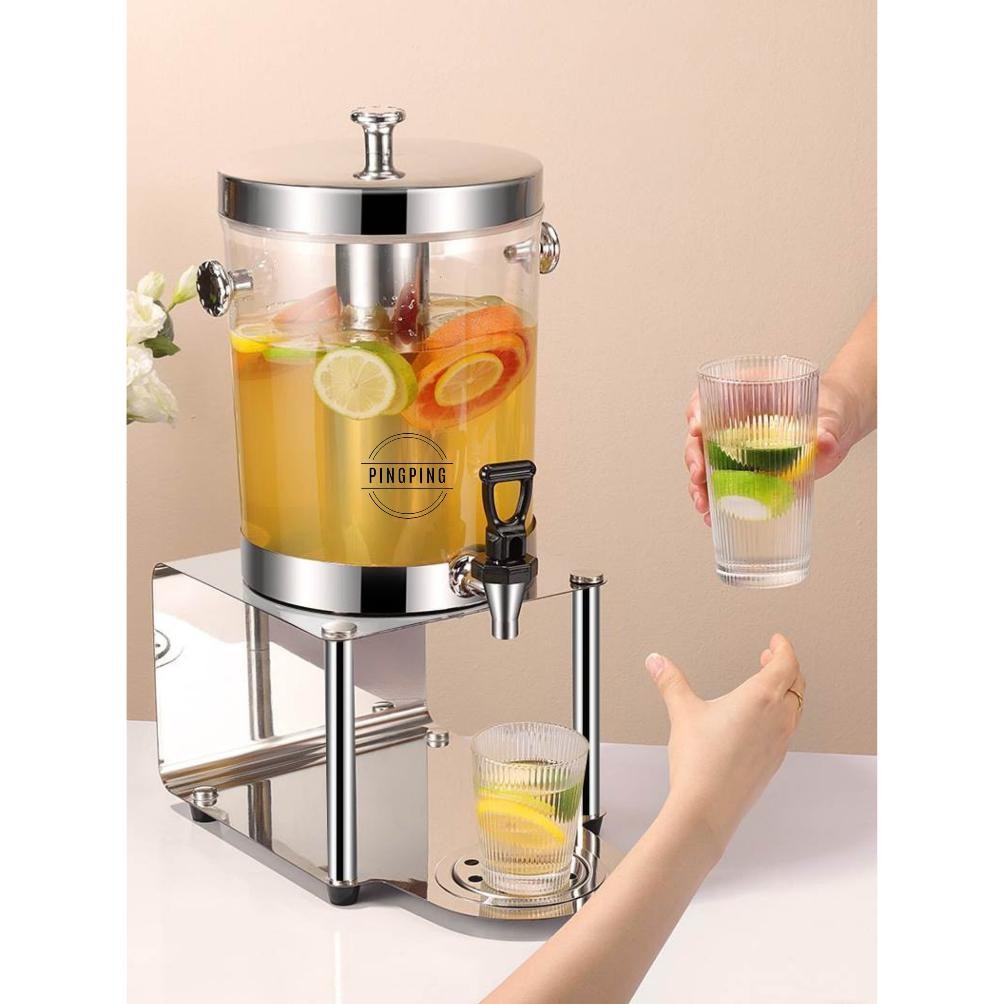 TERLARIS He13 Dispenser Minuman Stainless Steel untuk Komersial dan Rumah Tangga dengan Keran, Mesin
