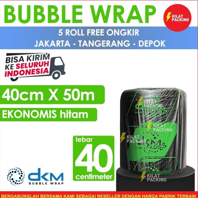 

tersedia bubble wrap ekonomis hitam 40cm x 50m tebal plastik bubblewrap roll