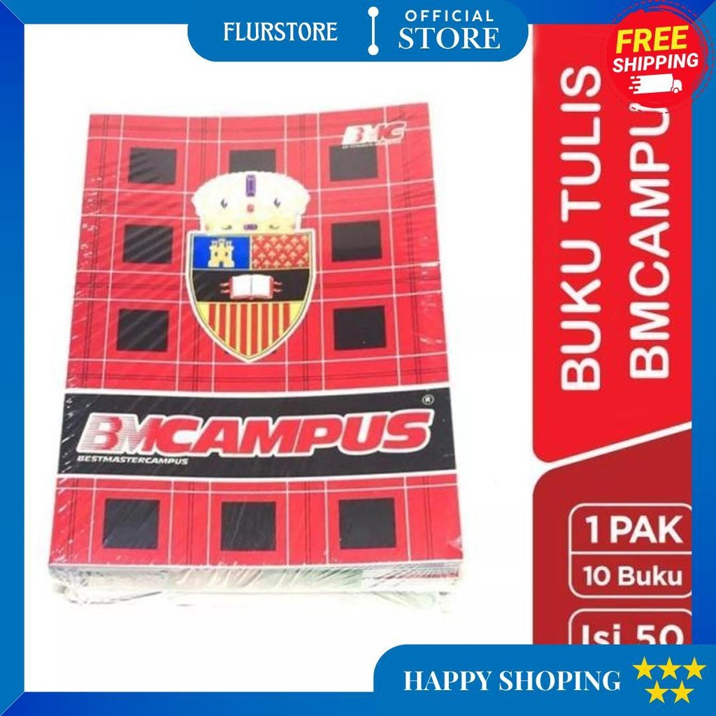 

Buku Tulis Bmb / Bmc Campus 50 Lembar (1 Pack 10 Buku) D Gratis Ongkir
