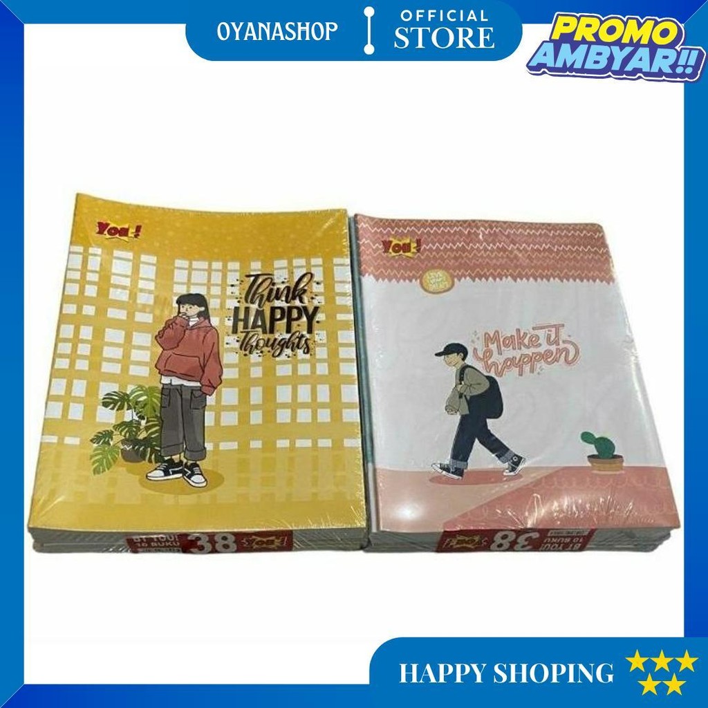 

Buku Tulis 38 Lembar || Buku Tulis 38 You By Kiky D Termurah