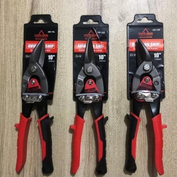 Or42 Qw-45 Yukido Gunting Hollow Baja Ringan Gunting Seng 10 Inch Bengkok Aviation Snips 250 Mm Term