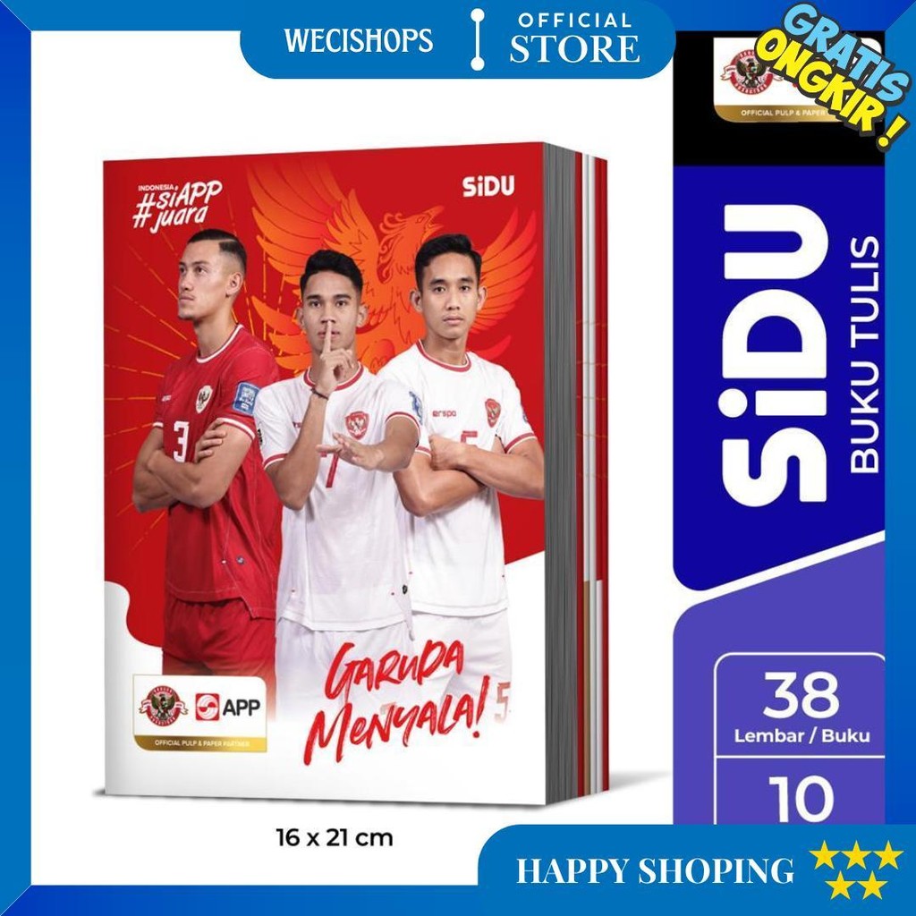 

Sidu Buku Tulis Timnas 38 Lembar - 10 Buku D Terlaris