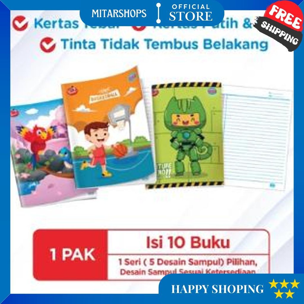 

[1 Pack = 10 Buku] Buku Sidu Isi 38 Lembar / Sidu 38 D Promo Puncak