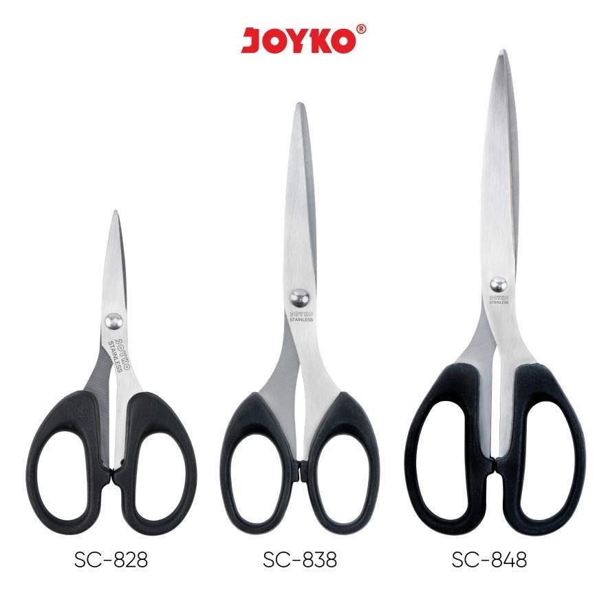 

Dfg-88 Hj-64 Joyko Gunting Stainless / Scissor Joyko Kardus Kain Kertas Kecil Sedang Besar Premium