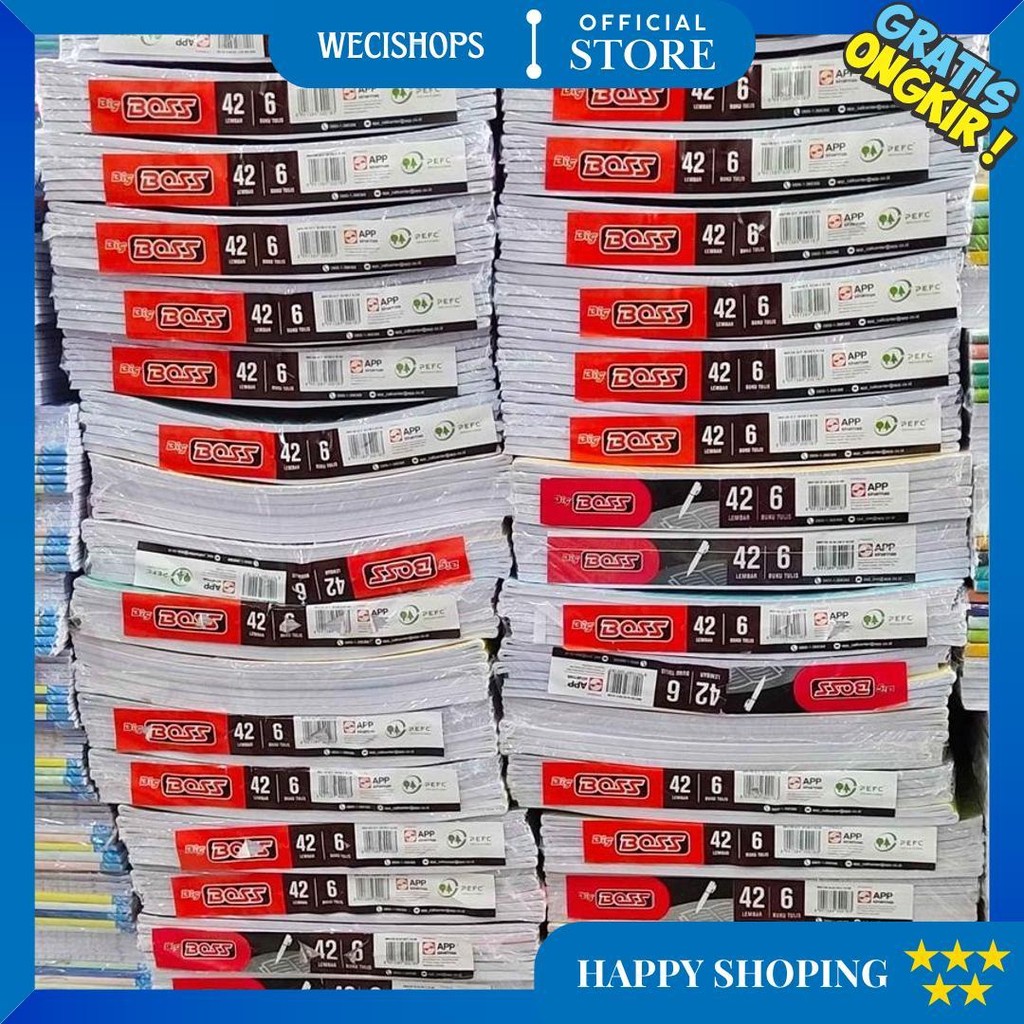 

(Pak) Buku Tulis Bigboss Sidu 42 Lembar / Buku Tulis Bigboss 42 Lembar 6 Pcs/ Buku Tulis Murah D Promo Puncak