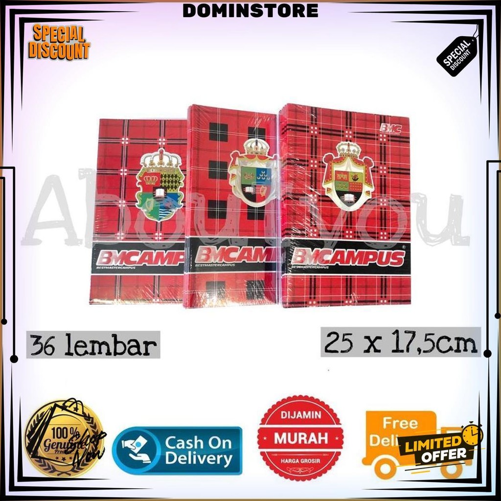 

Promo 1 Buku Tulis Besar Bm Campus Boxy 36 Lembar Premium Quality Murah D Sale