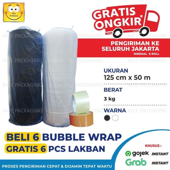

tersedia [polos 3kg] plastik bubble uk125cm x 50mtr / bubble wrap / bubble