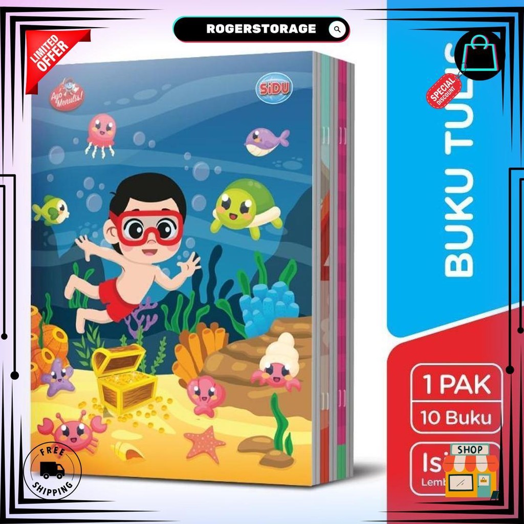 

Buku Tulis Sidu 38 Lembar ( 10 Pcs) D Termurah