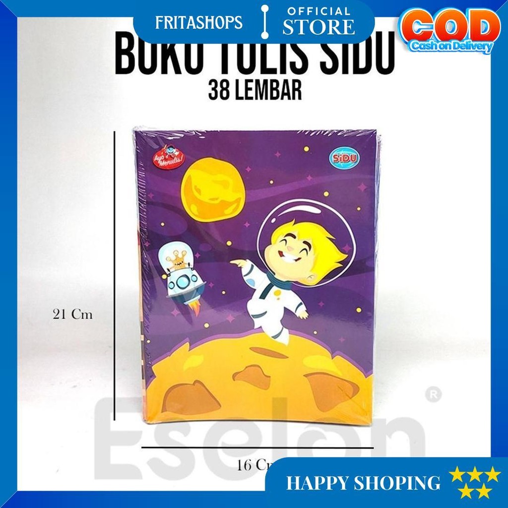 

10Pcs Buku Tulis Sidu Garis 38Lembar / 1Pack Buku Tulis Sidu 38Lembar / Buku Tulis Sidu D Terlaris