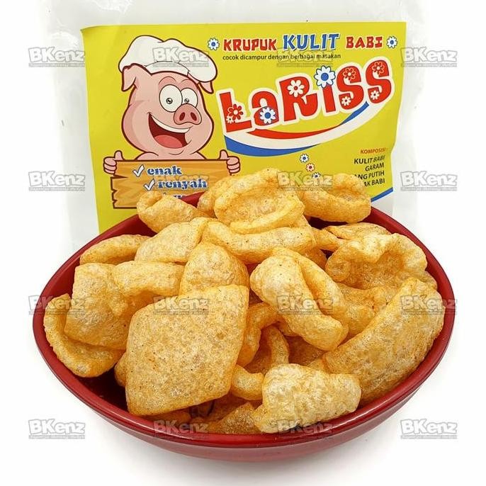 

tersedia kerupuk rambak babi krupuk kulit rejeki lariss bali 50gr & bubble wrap