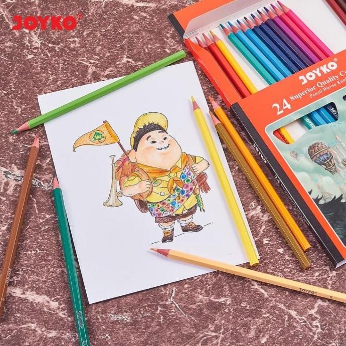 

Joyko Pensil Warna Superior Quality Color Pencils HexagonalGrip LA