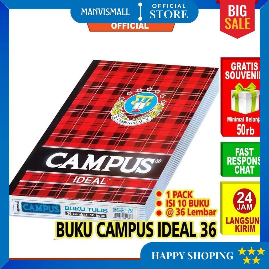 

Idolmart Buku Tulis Campus Ideal Isi 36 Lembar Surabaya D Sale