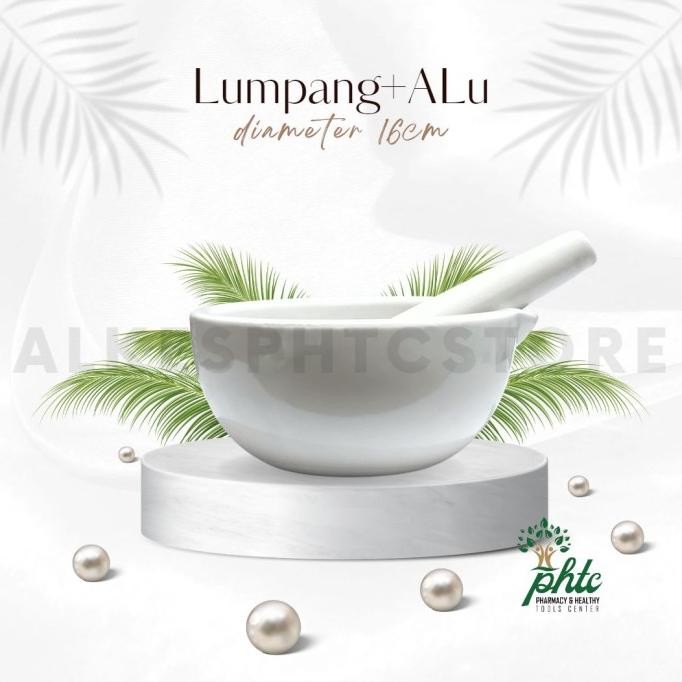 Mortir / Lumpang + Alu / Stamper dia. 16 cm