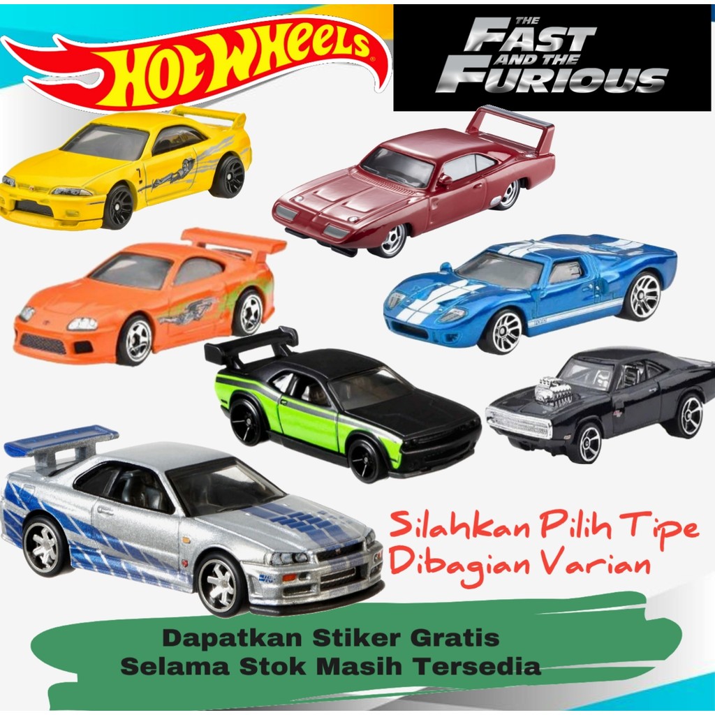 Hotwheels Seri Fast & Furious Hot Wheels FF Fast Furious Hot Wheels Koleksi