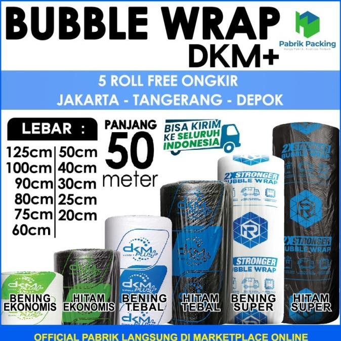 

tersedia plastik bubble wrap ukuran murah / bubble wrap dkm+ murah grosir